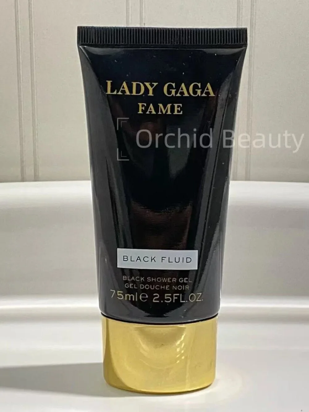 New Lady Gaga Fame Black Fluid Black Shower Gel 2.5 oz / 75 ml~Rare